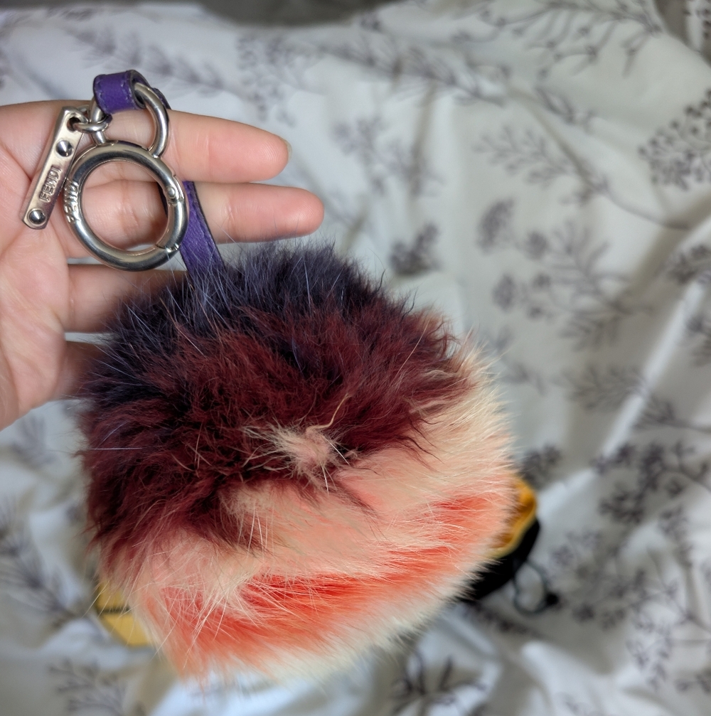 Fendi Pom Pom Keychain